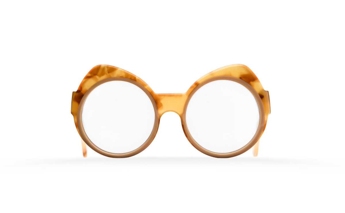 FAKBYFAK Designer glasses Orphium Model 3. Optic. Misty Tobacco & Beige Brown Code: 18/03/01