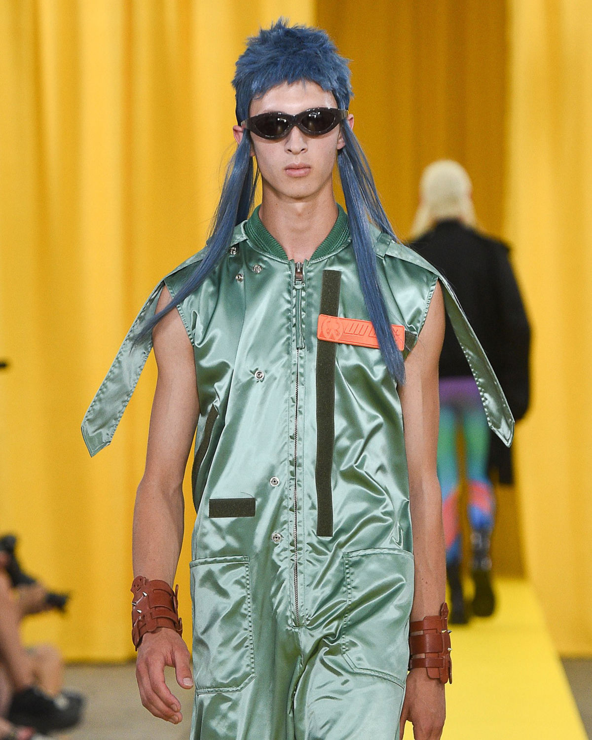 FAKBYFAK x Walter Van Beirendonck Couture sunglasses Toy Glasses Model 1. Dark brown with coloured pins Code: 09/01/02