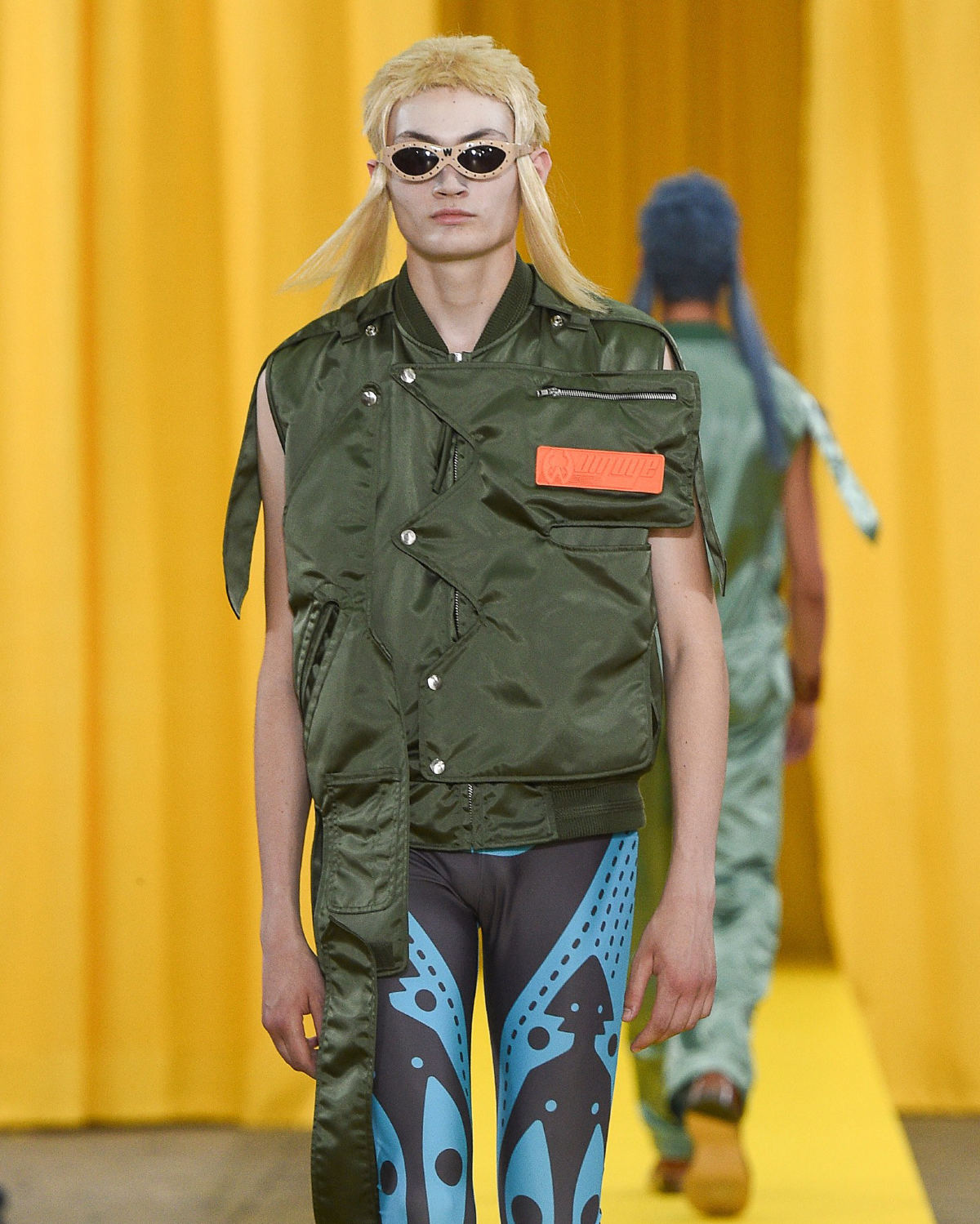 FAKBYFAK x Walter Van Beirendonck Couture sunglasses Toy Glasses Model 1. Light brown with coloured pins Code: 09/01/03