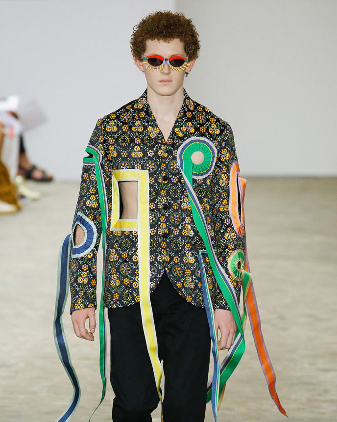 FAKBYFAK x Walter Van Beirendonck Couture sunglasses Toy Glasses Model 1. Light brown with coloured pins Code: 09/01/03