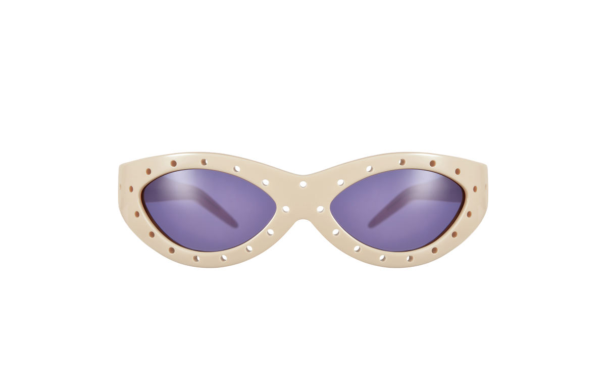 FAKBYFAK x Walter Van Beirendonck Couture sunglasses Toy Glasses Model 1. Skin tone with coloured pins Code: 09/01/04