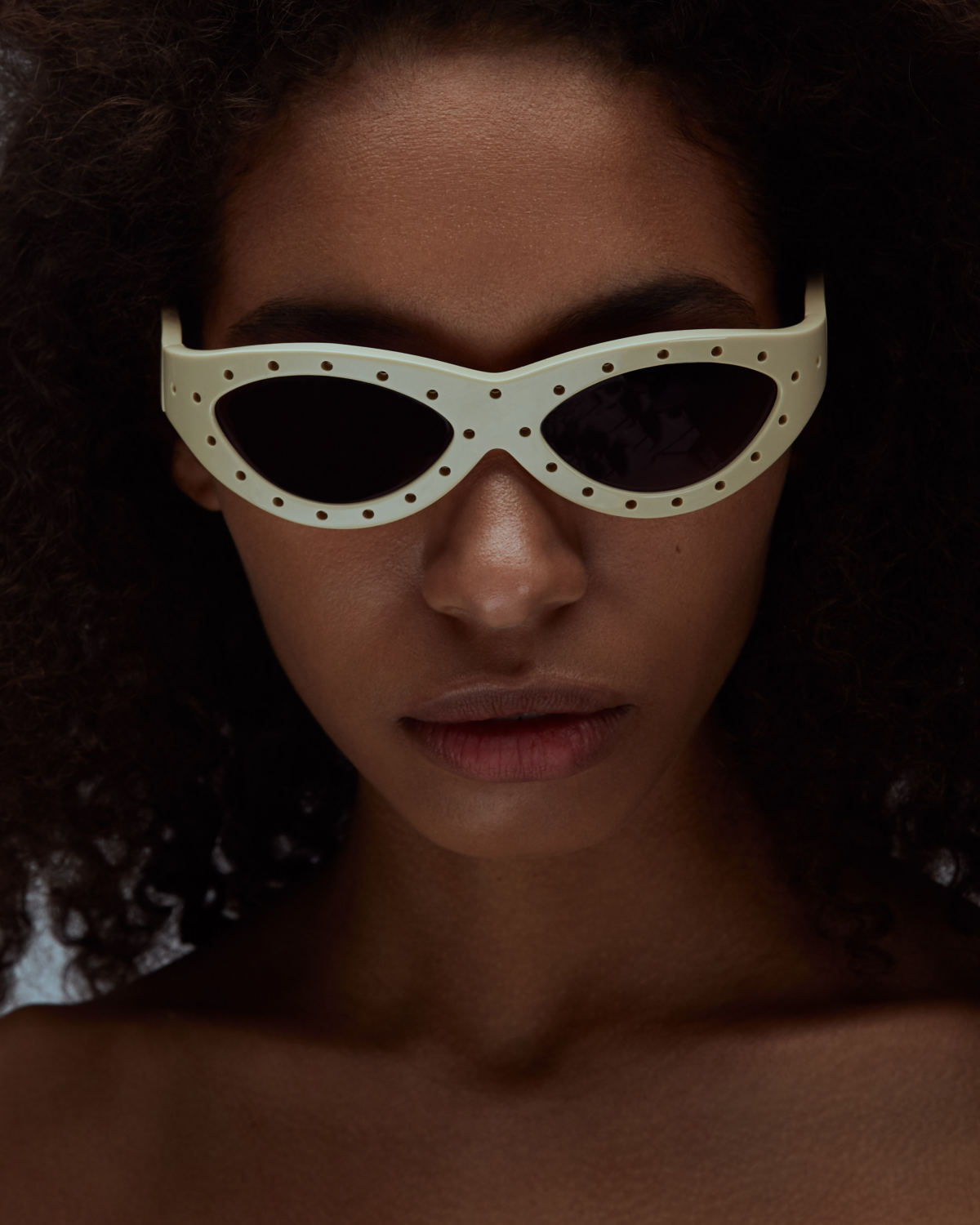 FAKBYFAK x Walter Van Beirendonck Couture sunglasses Toy Glasses Model 1. Skin tone with coloured pins Code: 09/01/04