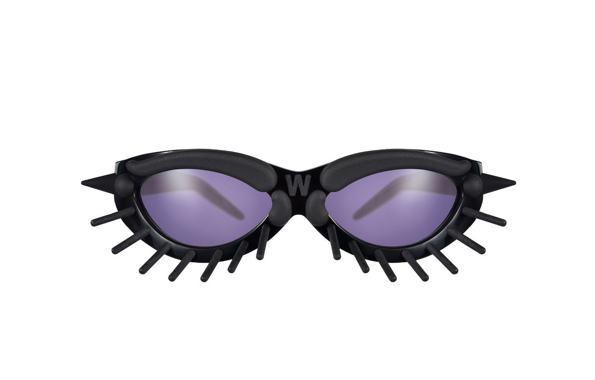 FAKBYFAK x Walter Van Beirendonck Couture sunglasses Toy Glasses Model 1. Black with black pins Code: 09/01/05