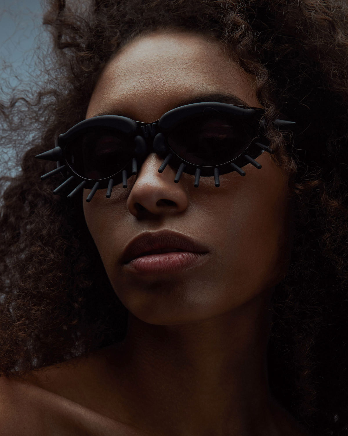 FAKBYFAK x Walter Van Beirendonck Couture sunglasses Toy Glasses Model 1. Black with black pins Code: 09/01/05