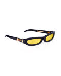 SHARP. Sunglasses. Classic Glossy Black & Gold
