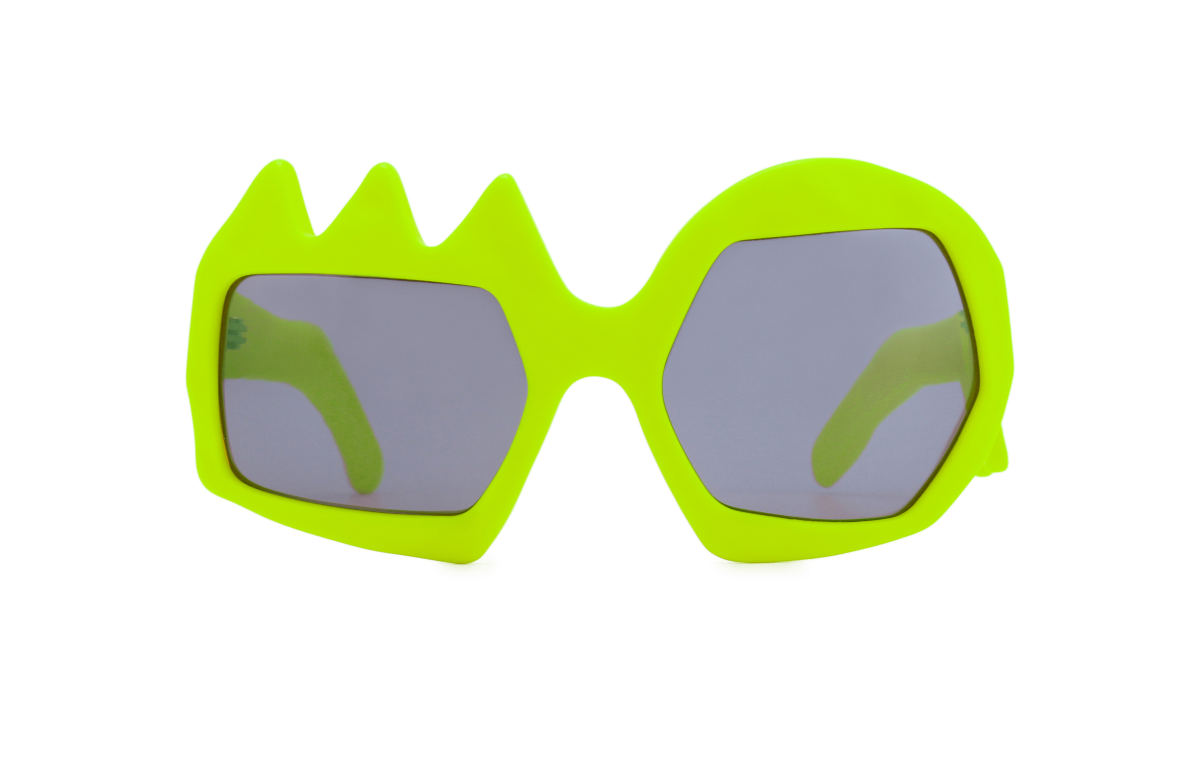 FAKBYFAK x Walter Van Beirendonck Couture sunglasses Lightning Sunglasses. Neon Yellow Code: 09/11/07