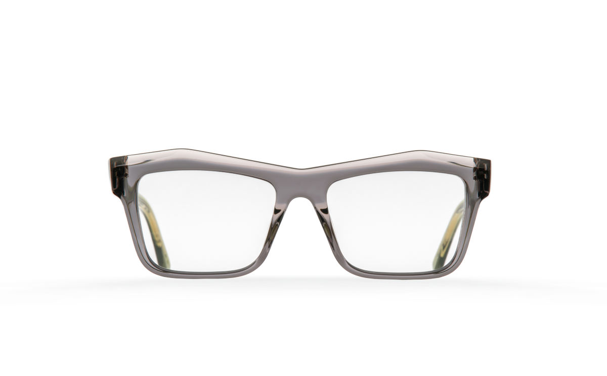 FAKBYFAK Designer glasses Fakfarer Model 1. Optic. Dark Grey Crystal + Crystal Green Code: 19/01/02