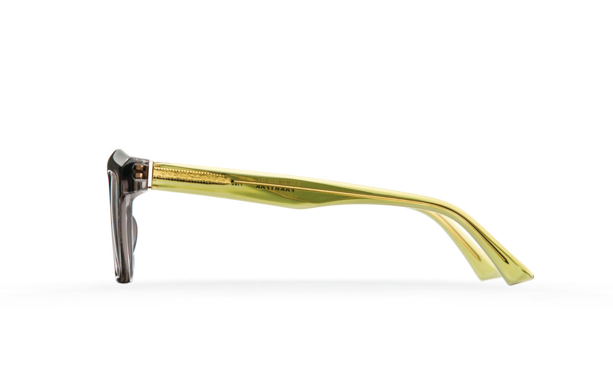 FAKBYFAK Designer glasses Fakfarer Model 1. Optic. Dark Grey Crystal + Crystal Green Code: 19/01/02