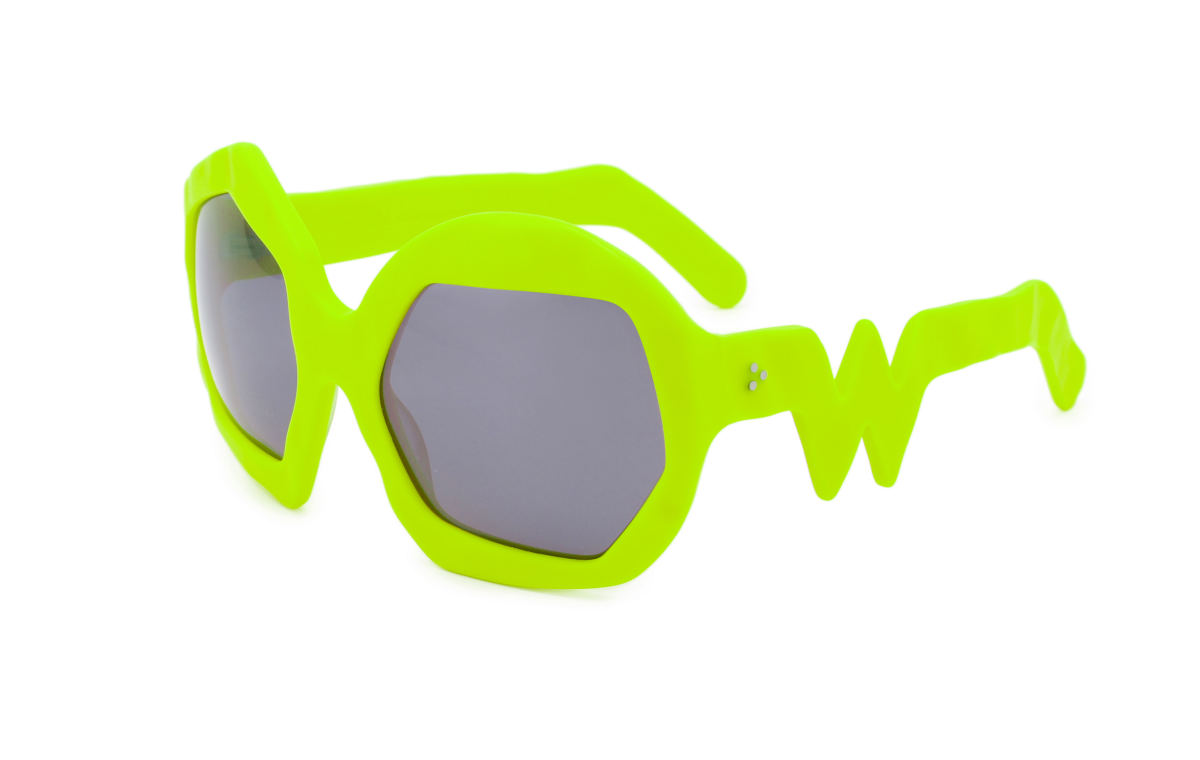 FAKBYFAK x Walter Van Beirendonck Couture sunglasses Thunder Sunglasses. Neon Yellow Code: 09/12/07