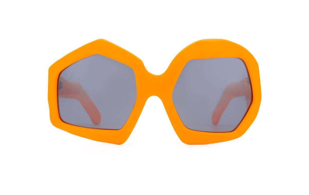 FAKBYFAK x Walter Van Beirendonck Couture sunglasses Thunder Sunglasses. Neon Orange Code: 09/12/08