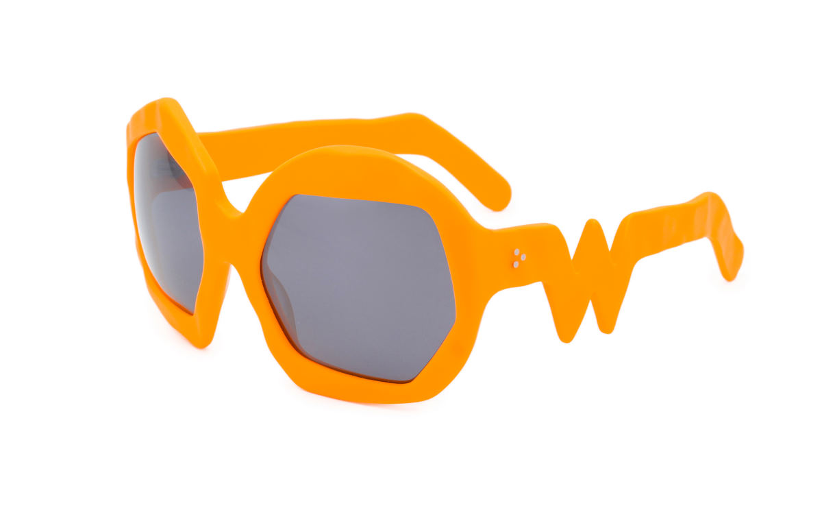 FAKBYFAK x Walter Van Beirendonck Couture sunglasses Thunder Sunglasses. Neon Orange Code: 09/12/08
