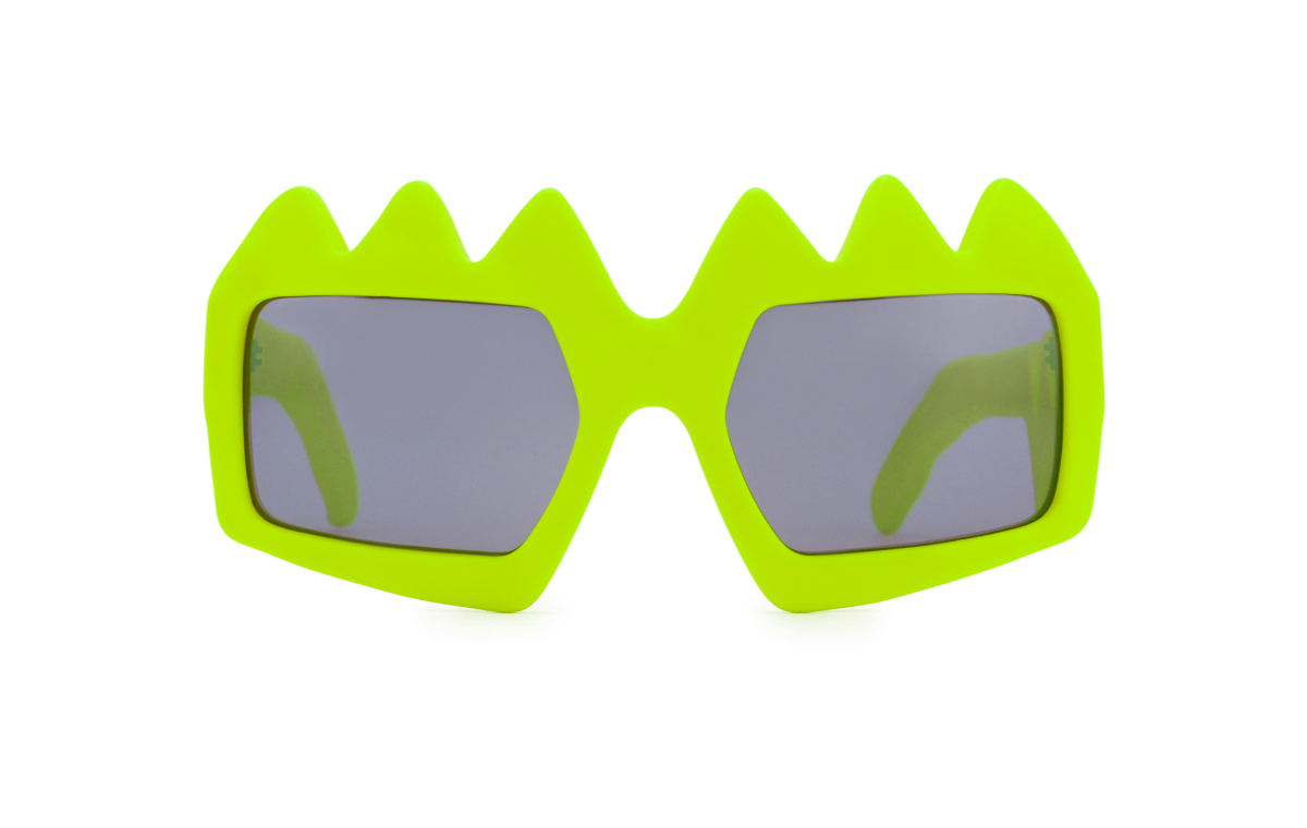 FAKBYFAK x Walter Van Beirendonck Couture sunglasses Bliksem Sunglasses. Neon Yellow Code: 09/13/07