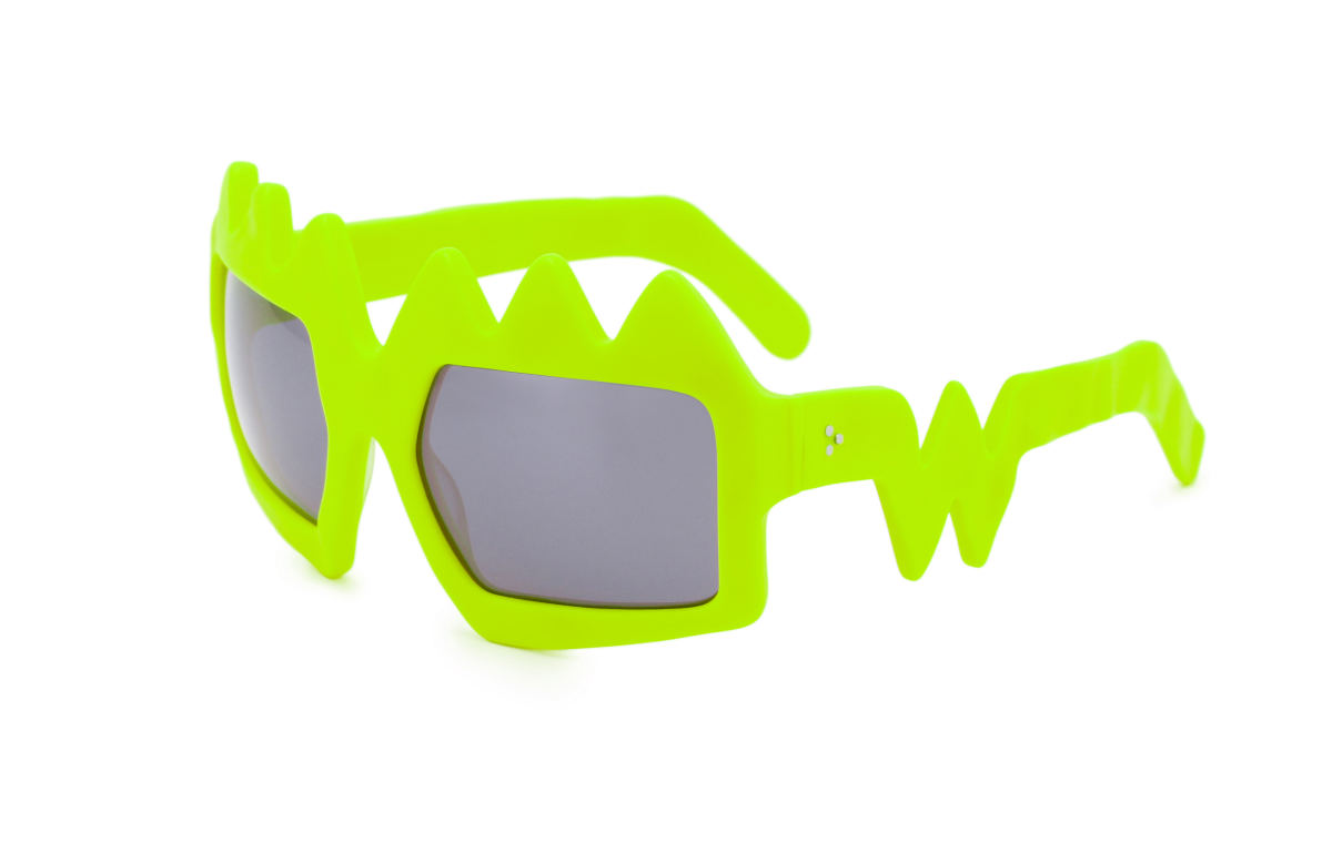 FAKBYFAK x Walter Van Beirendonck Couture sunglasses Bliksem Sunglasses. Neon Yellow Code: 09/13/07