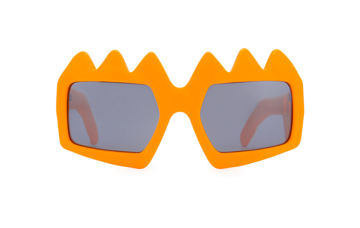 FAKBYFAK x Walter Van Beirendonck Couture sunglasses Bliksem Sunglasses. Neon Orange Code: 09/13/08
