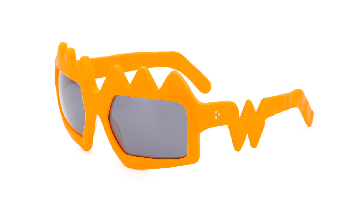 FAKBYFAK x Walter Van Beirendonck Couture sunglasses Bliksem Sunglasses. Neon Orange Code: 09/13/08