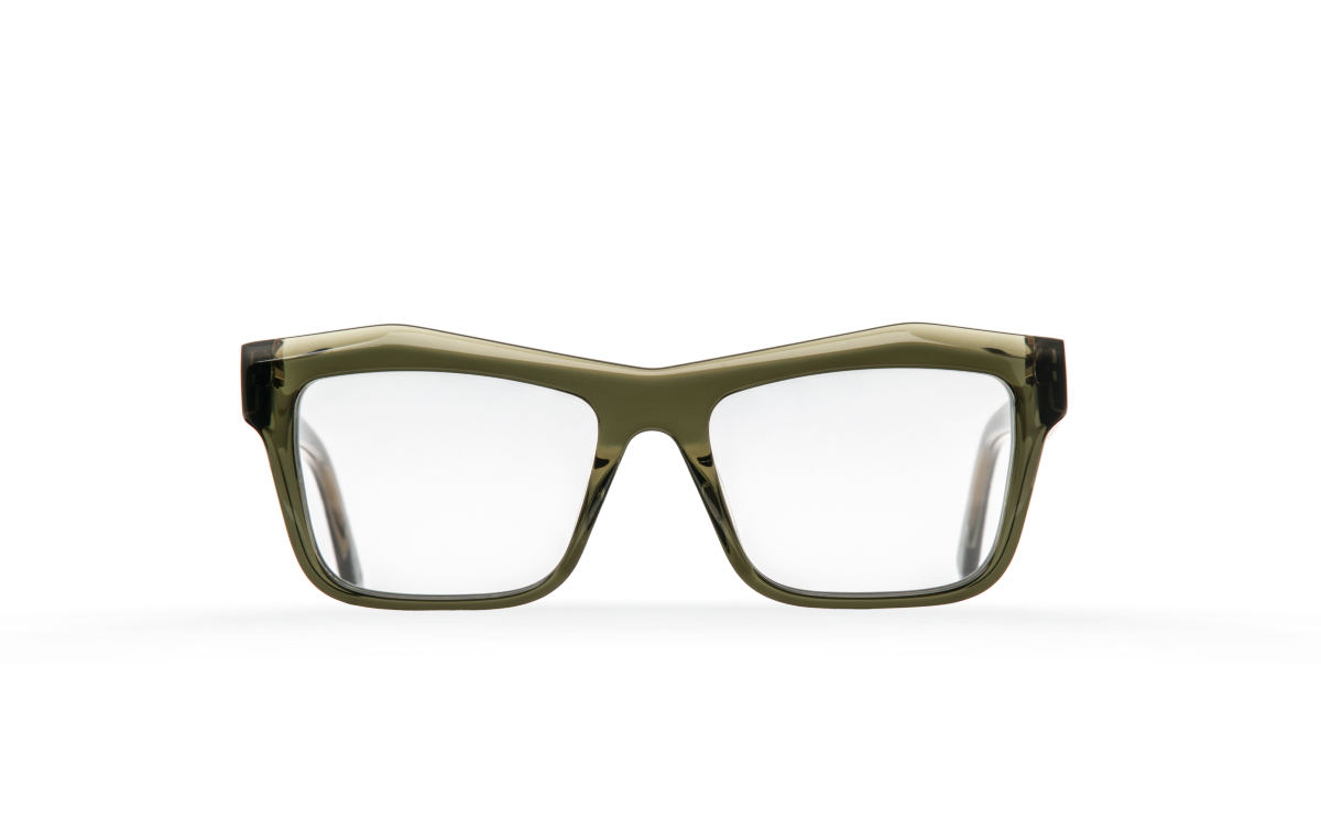 FAKBYFAK Designer glasses Fakfarer Model 1. Optic. Green Grey Crystal Code: 19/01/07