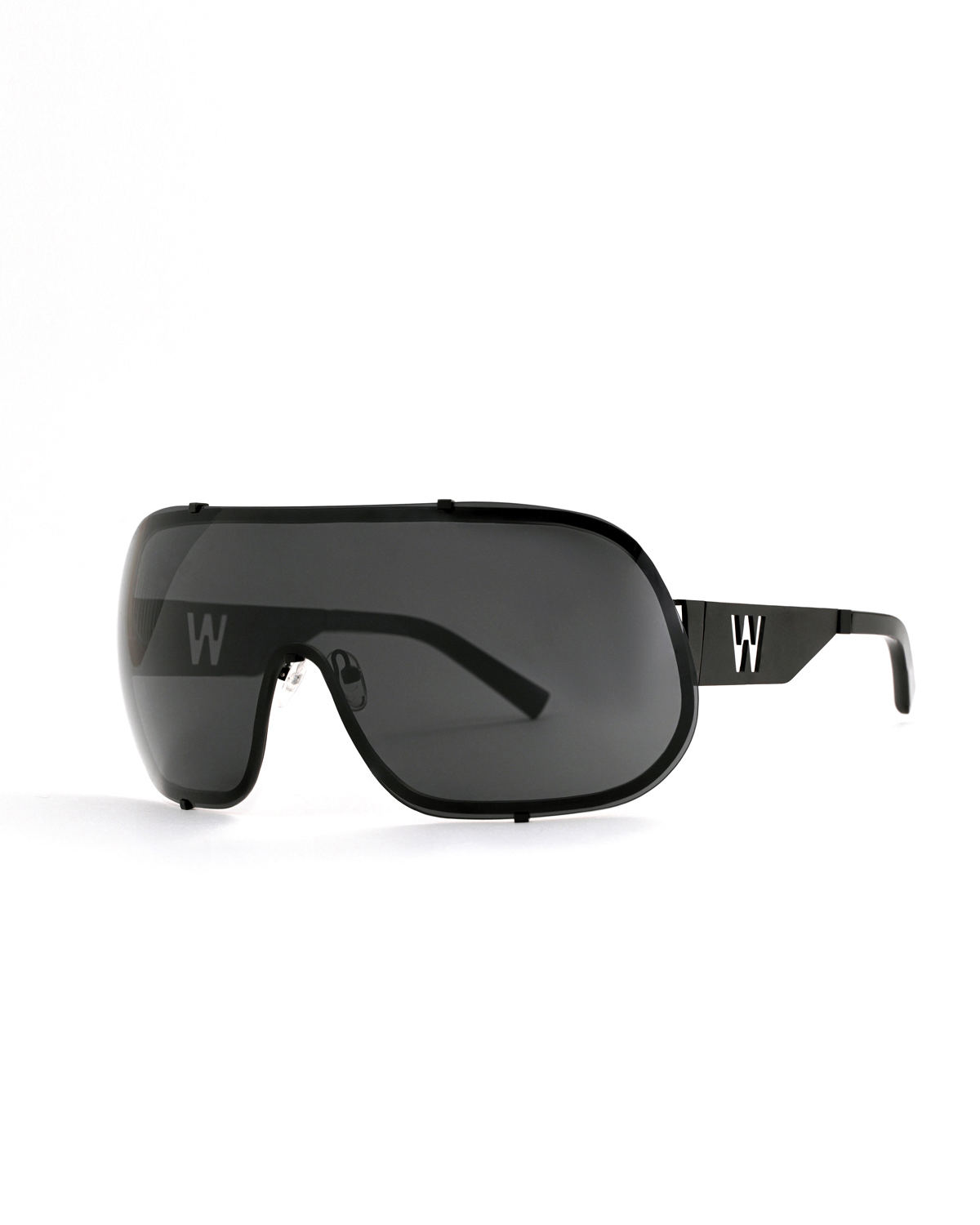 FAKBYFAK x Walter Van Beirendonck Designer sunglasses BlitZ Solar Shield Sunglasses. Black Code: 23/01/02