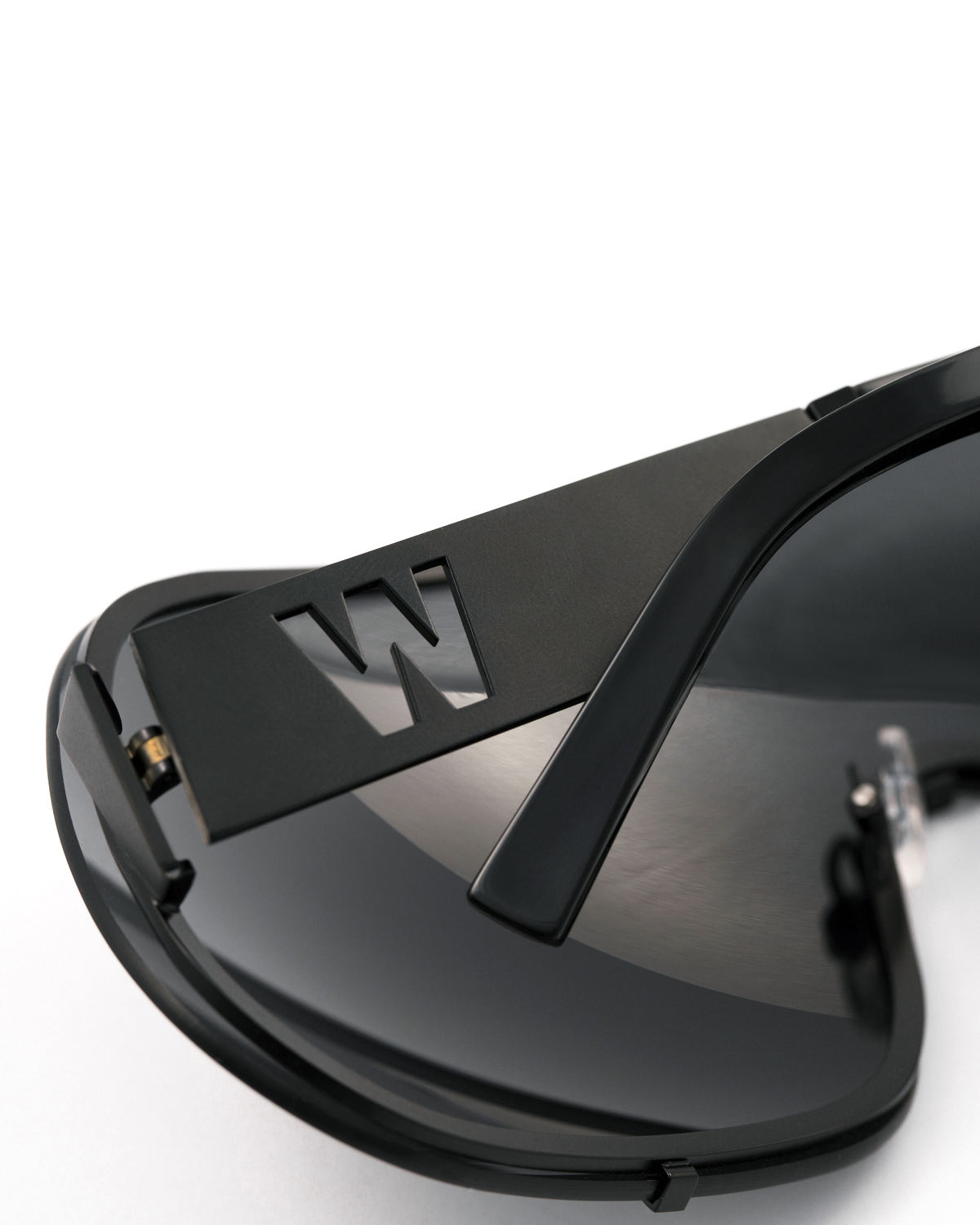FAKBYFAK x Walter Van Beirendonck Designer sunglasses BlitZ Solar Shield Sunglasses. Black Code: 23/01/02
