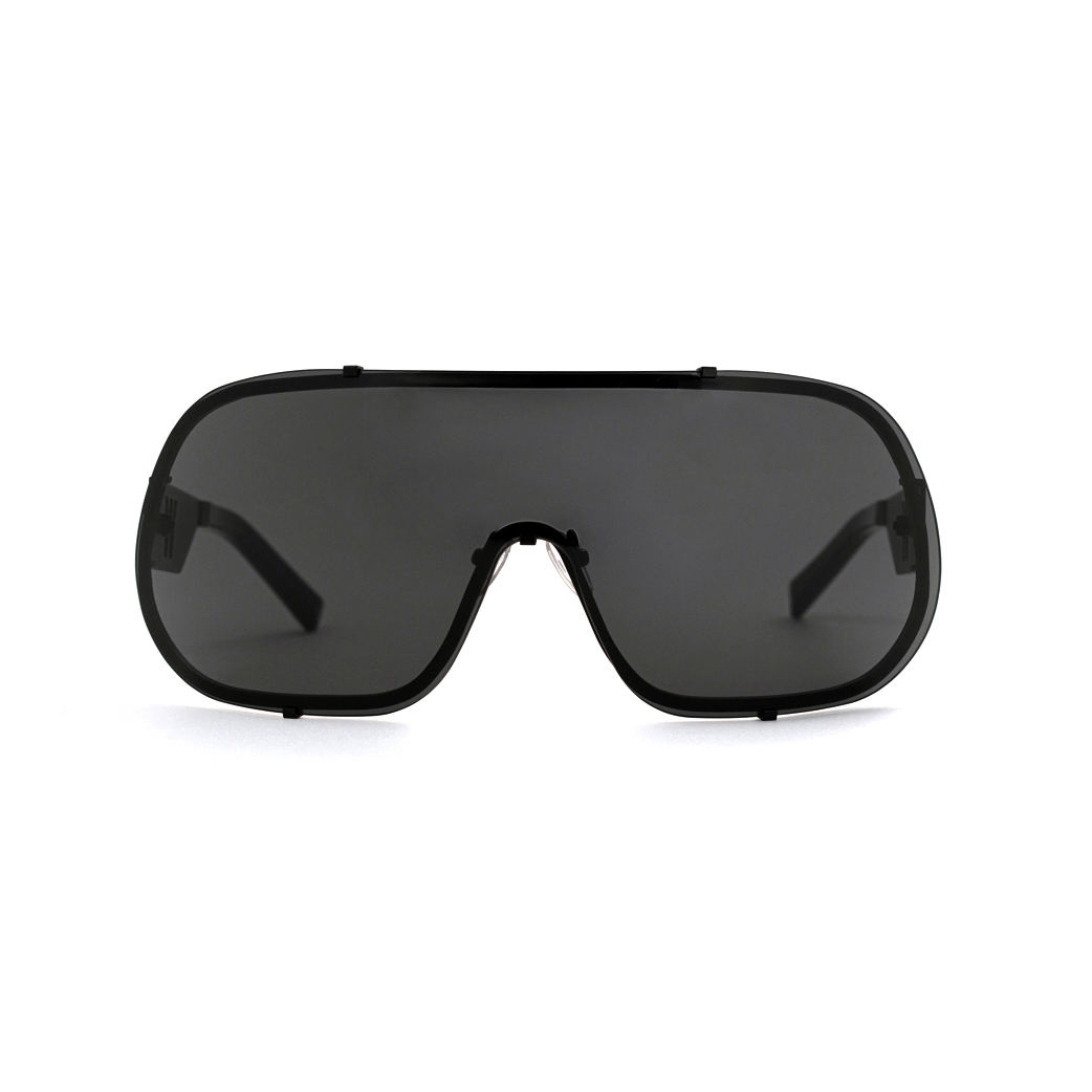 FAKBYFAK x Walter Van Beirendonck Designer sunglasses BlitZ Solar Shield Sunglasses. Black Code: 23/01/02