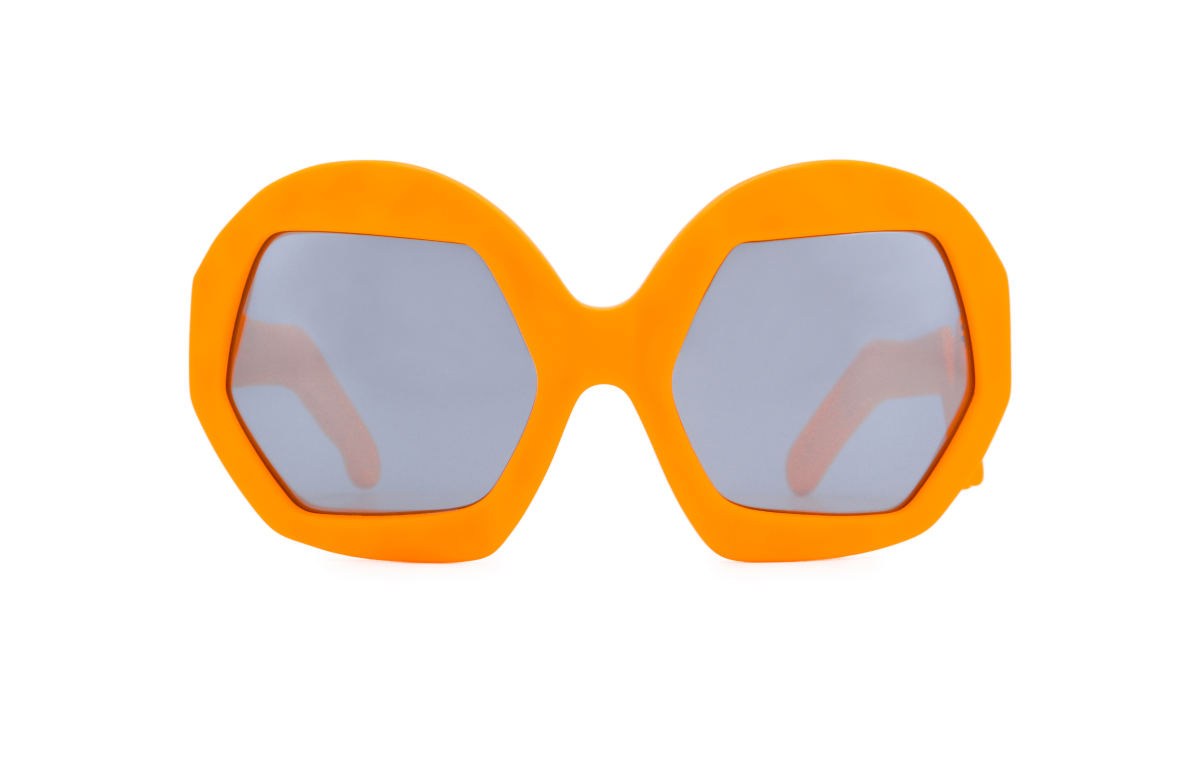 FAKBYFAK x Walter Van Beirendonck Couture sunglasses Donder Sunglasses. Neon Orange Code: 09/14/08