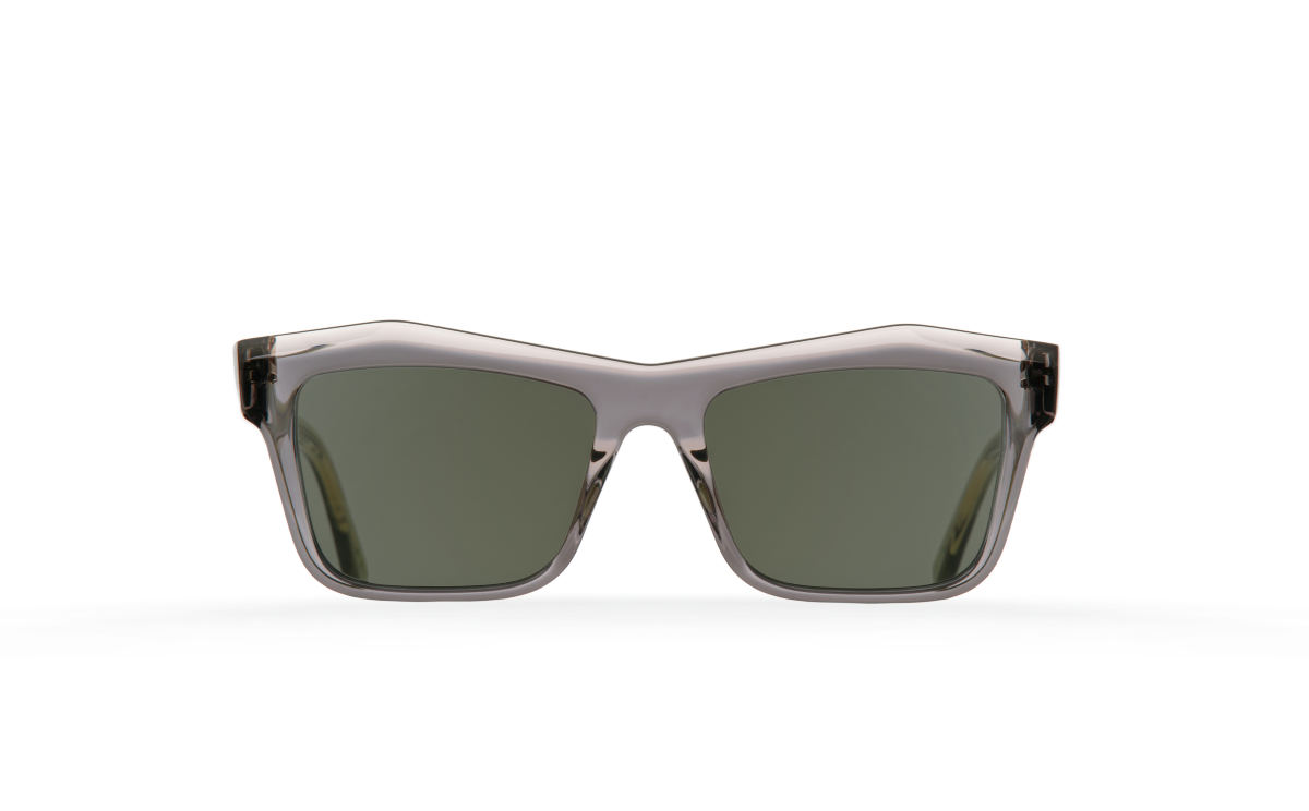 FAKBYFAK Designer sunglasses Fakfarer Model 1. Sun. Dark Grey Crystal + Crystal Green Code: 19/01/12