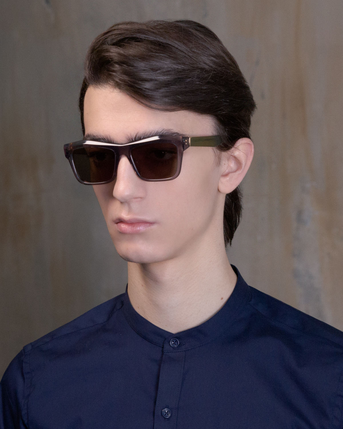 FAKBYFAK Designer sunglasses Fakfarer Model 1. Sun. Dark Grey Crystal + Crystal Green Code: 19/01/12