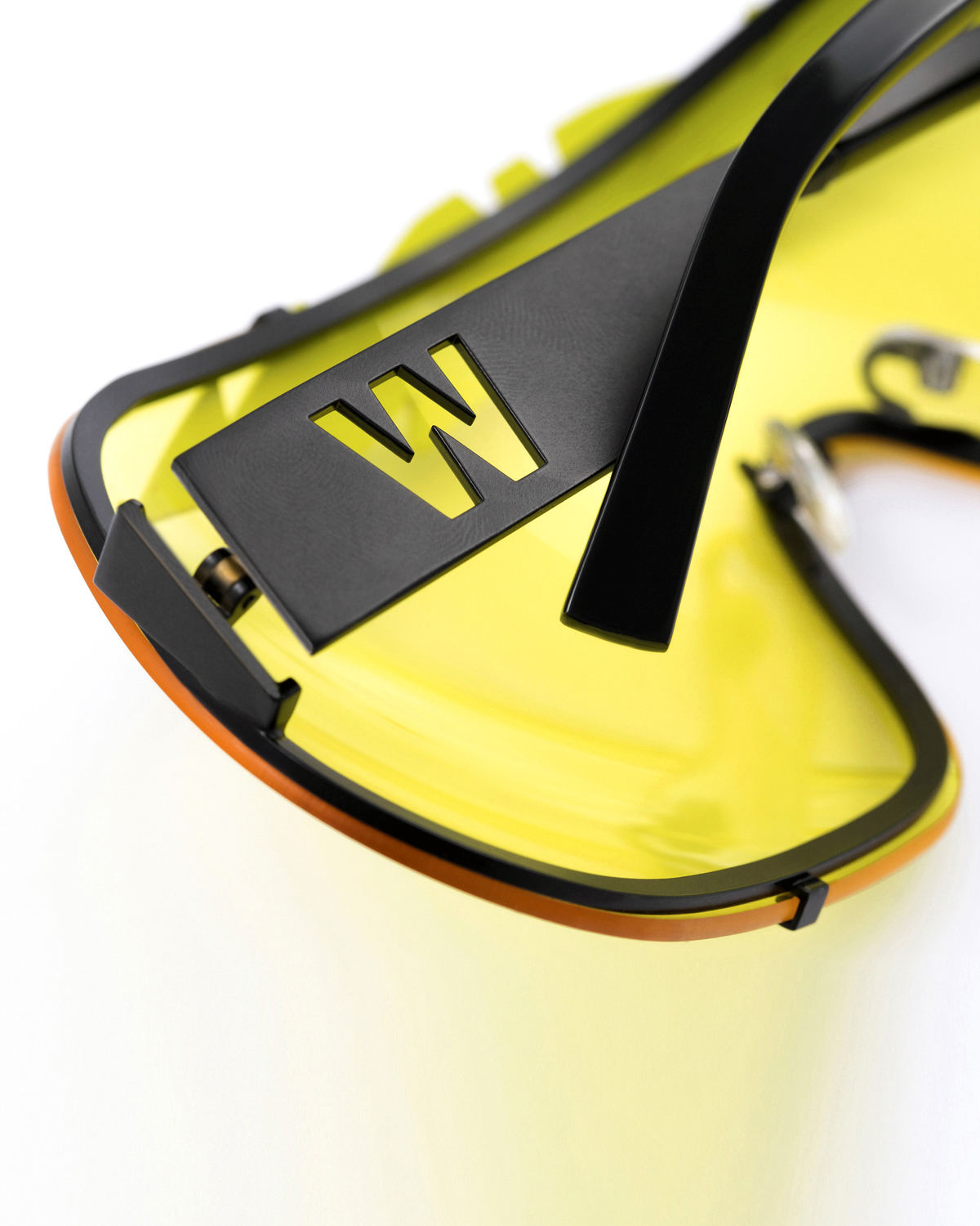FAKBYFAK x Walter Van Beirendonck Designer sunglasses BlitZ Solar Shield Sunglasses. Yellow & Neon Lightning Code: 23/01/05