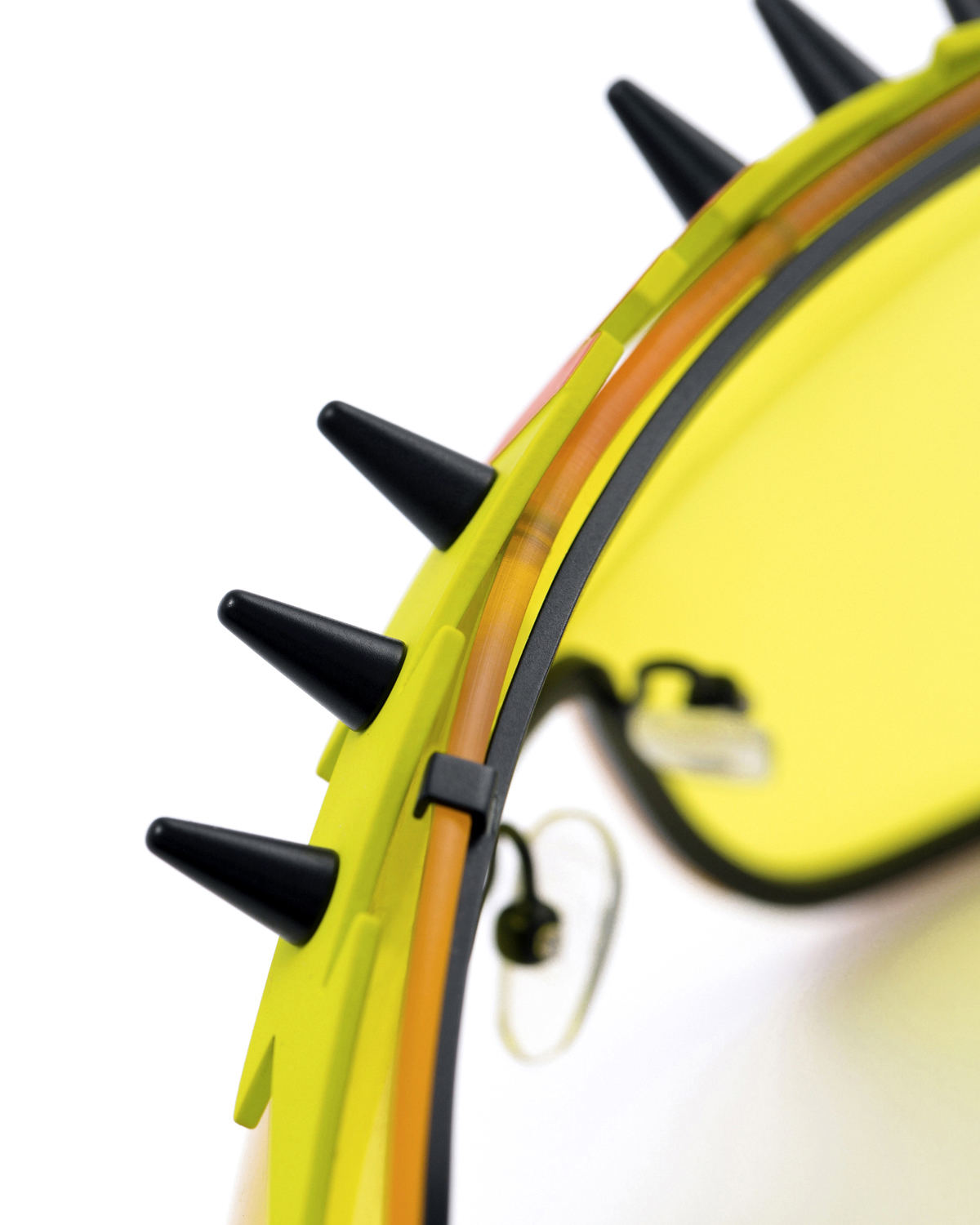 FAKBYFAK x Walter Van Beirendonck Designer sunglasses BlitZ Solar Shield Sunglasses. Yellow & Neon Lightning Code: 23/01/05