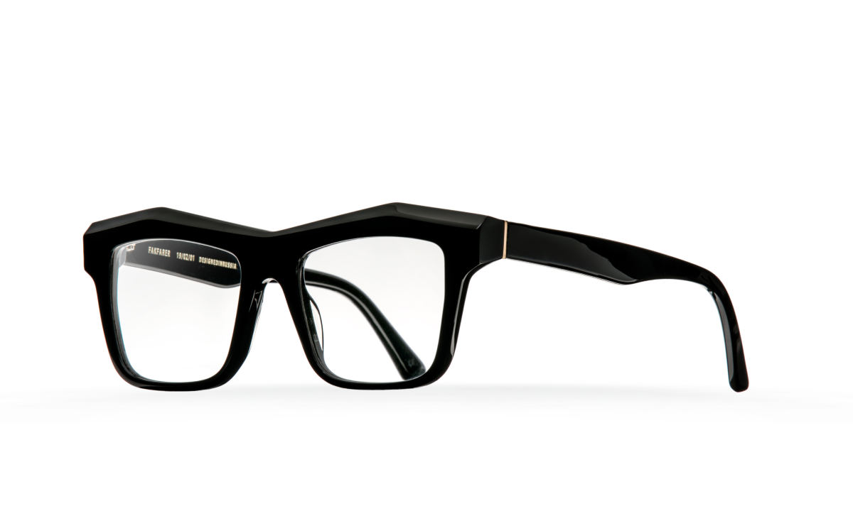 FAKBYFAK Designer glasses Fakfarer Model 2. Optic. Royal Black Code: 19/02/01