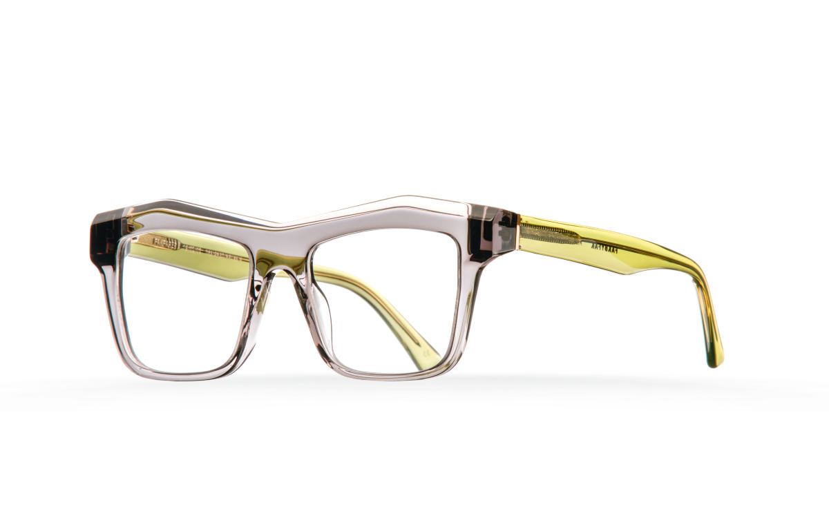 FAKBYFAK Designer glasses Fakfarer Model 2. Optic. Dark Grey Crystal + Crystal Green Code: 19/02/02