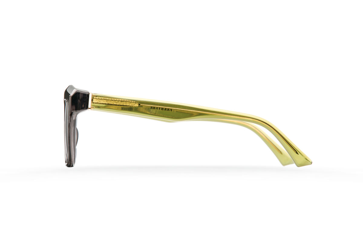 FAKBYFAK Designer glasses Fakfarer Model 2. Optic. Dark Grey Crystal + Crystal Green Code: 19/02/02