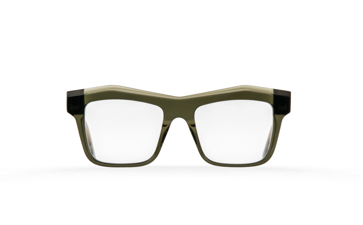 FAKBYFAK Designer glasses Fakfarer Model 2. Optic. Green Grey Crystal Code: 19/02/07