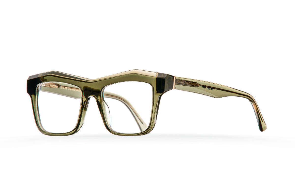FAKBYFAK Designer glasses Fakfarer Model 2. Optic. Green Grey Crystal Code: 19/02/07