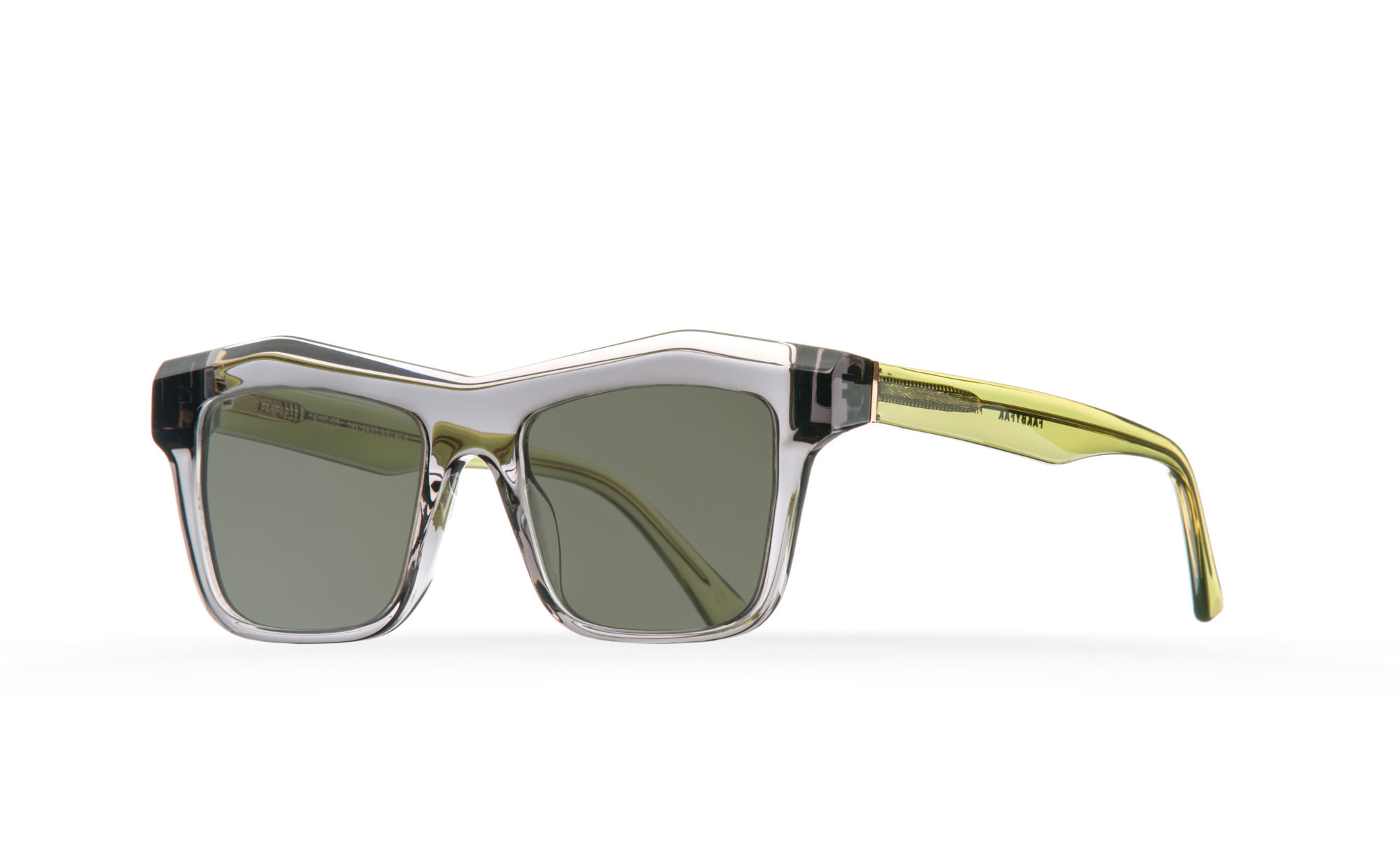 FAKBYFAK Fakfarer Model 2. Sun. Dark Grey Crystal + Crystal Green Code: 19/02/12