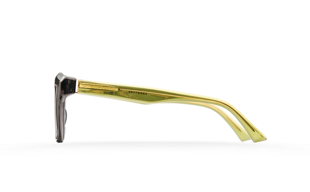 FAKBYFAK Designer sunglasses Fakfarer Model 2. Sun. Dark Grey Crystal + Crystal Green Code: 19/02/12