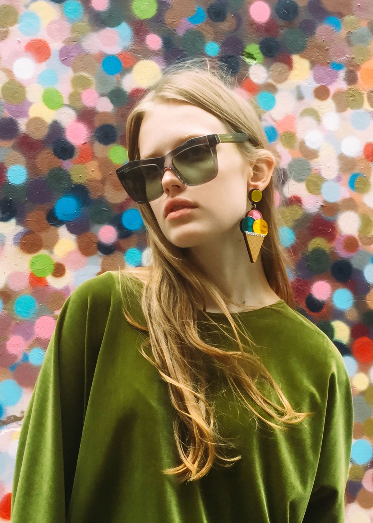 FAKBYFAK Designer sunglasses Fakfarer Model 2. Sun. Dark Grey Crystal + Crystal Green Code: 19/02/12