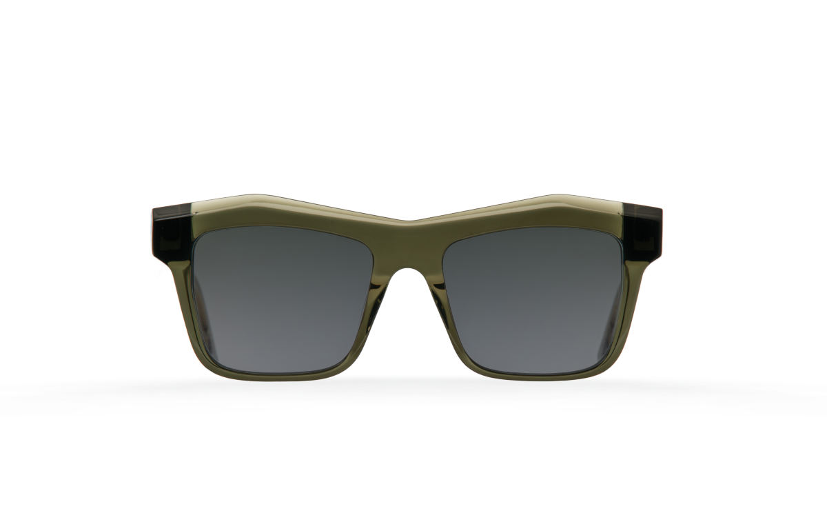 FAKBYFAK Designer sunglasses Fakfarer Model 2. Sun. Green Grey Crystal Code: 19/02/17