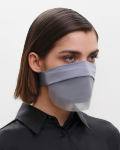 Fashion Face Covering with a Veil, Ear Strap-Free. The FAKOUT. Grey