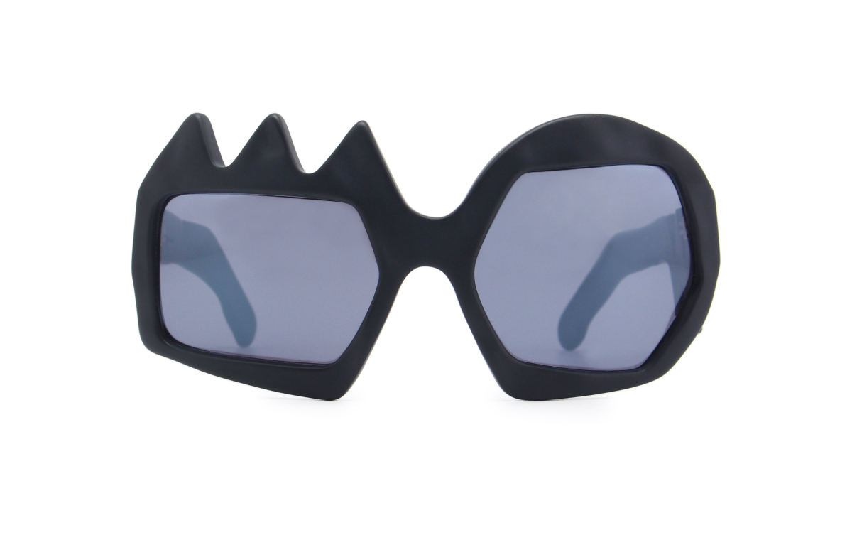 FAKBYFAK x Walter Van Beirendonck Couture sunglasses Lightning Sunglasses. Black Code: 09/11/01