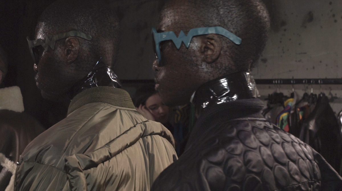 FAKBYFAK x Walter Van Beirendonck Couture sunglasses Lightning Sunglasses. Brown Code: 09/11/02