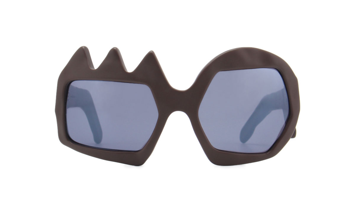 FAKBYFAK x Walter Van Beirendonck Couture sunglasses Lightning Sunglasses. Brown Code: 09/11/02