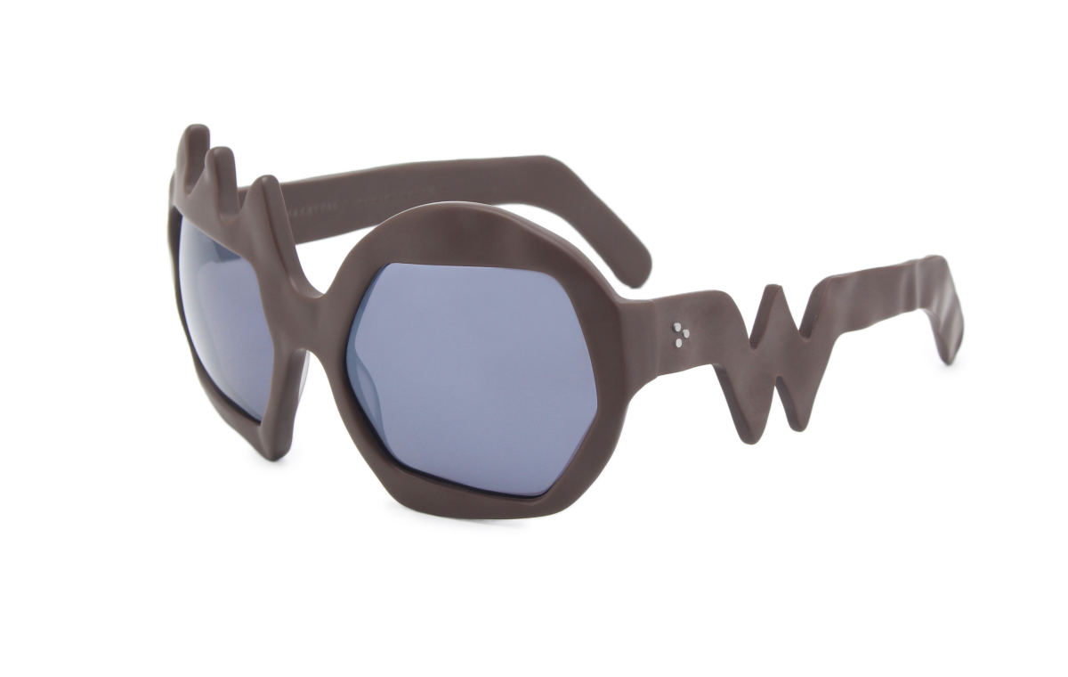 FAKBYFAK x Walter Van Beirendonck Couture sunglasses Lightning Sunglasses. Brown Code: 09/11/02
