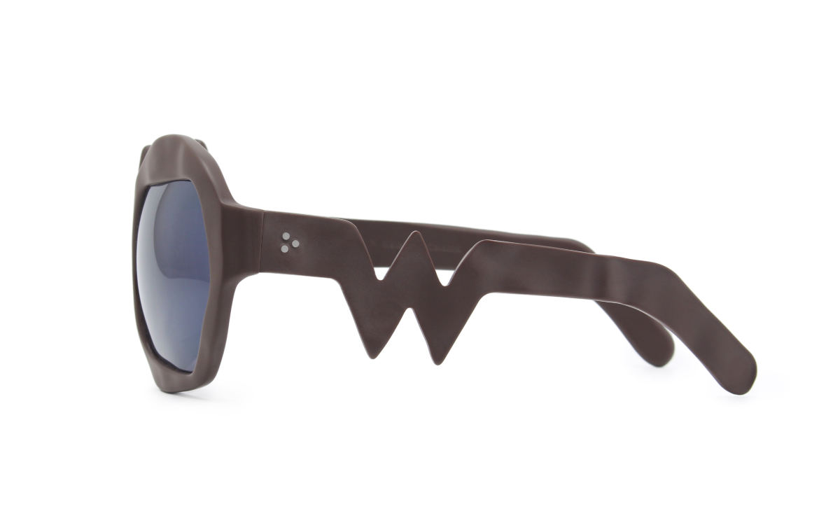 FAKBYFAK x Walter Van Beirendonck Couture sunglasses Lightning Sunglasses. Brown Code: 09/11/02