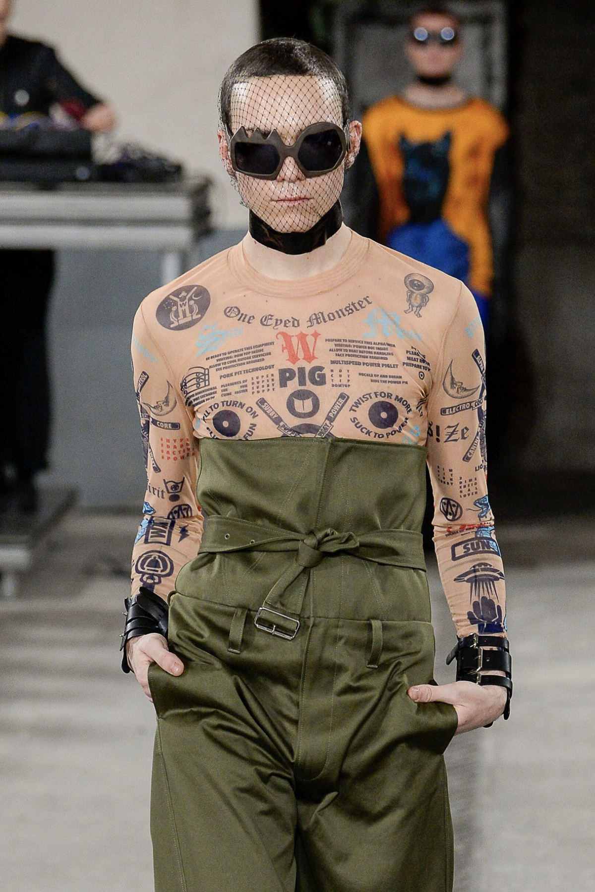 FAKBYFAK x Walter Van Beirendonck Couture sunglasses Lightning Sunglasses. Brown Code: 09/11/02