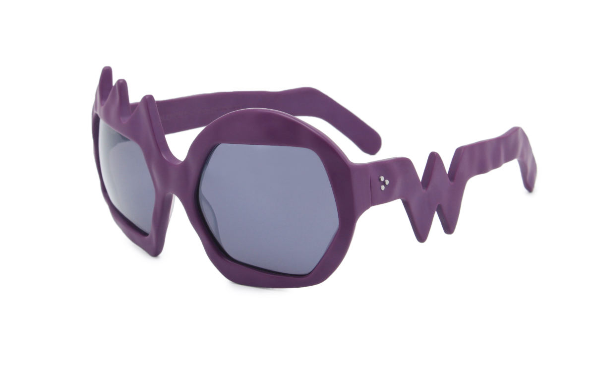 FAKBYFAK x Walter Van Beirendonck Couture sunglasses Lightning Sunglasses. Purple Code: 09/11/03