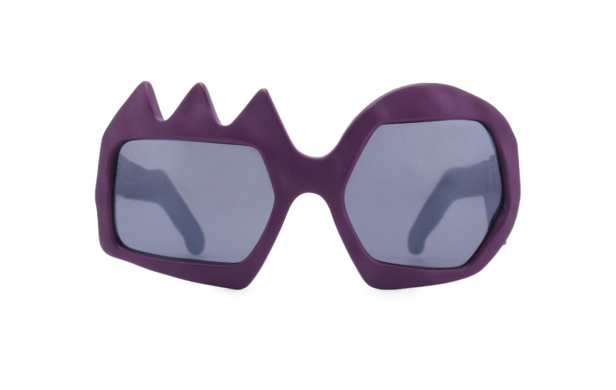 FAKBYFAK x Walter Van Beirendonck Couture sunglasses Lightning Sunglasses. Purple Code: 09/11/03