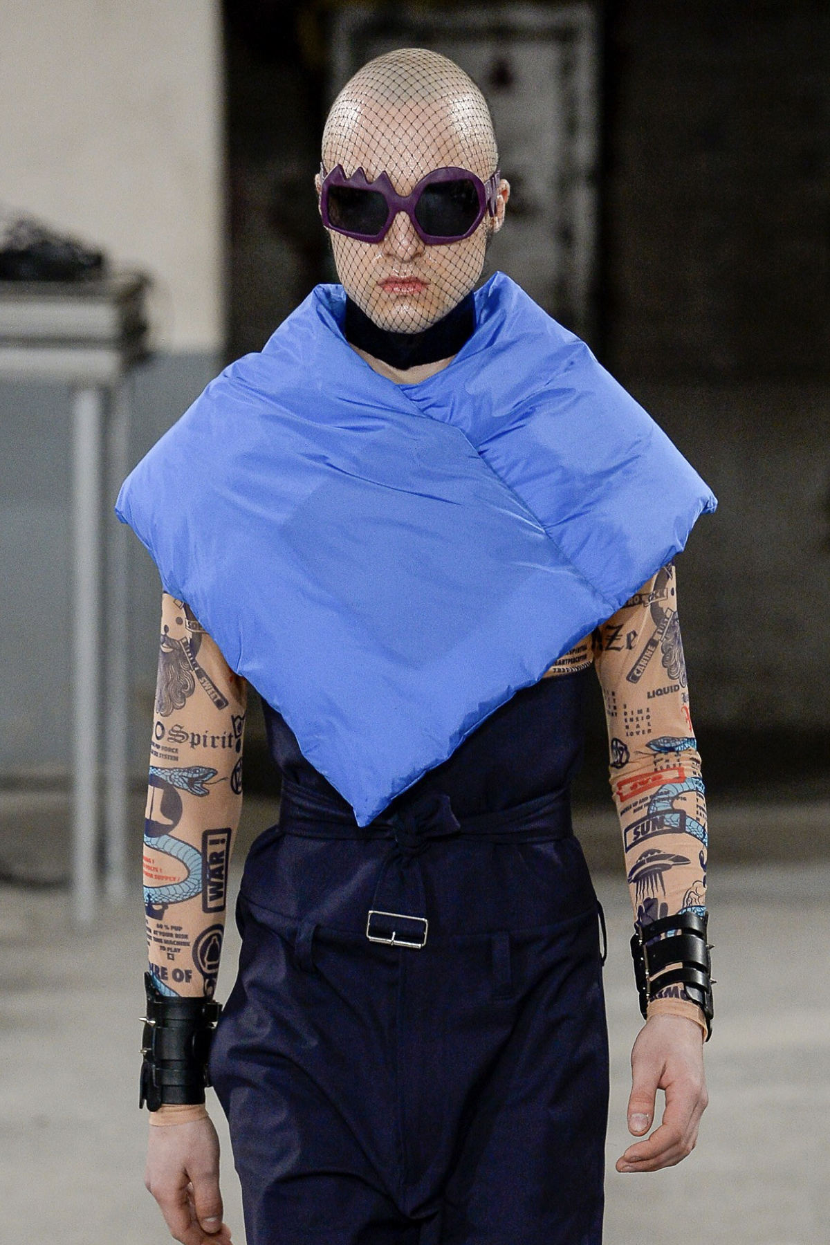 FAKBYFAK x Walter Van Beirendonck Couture sunglasses Lightning Sunglasses. Purple Code: 09/11/03