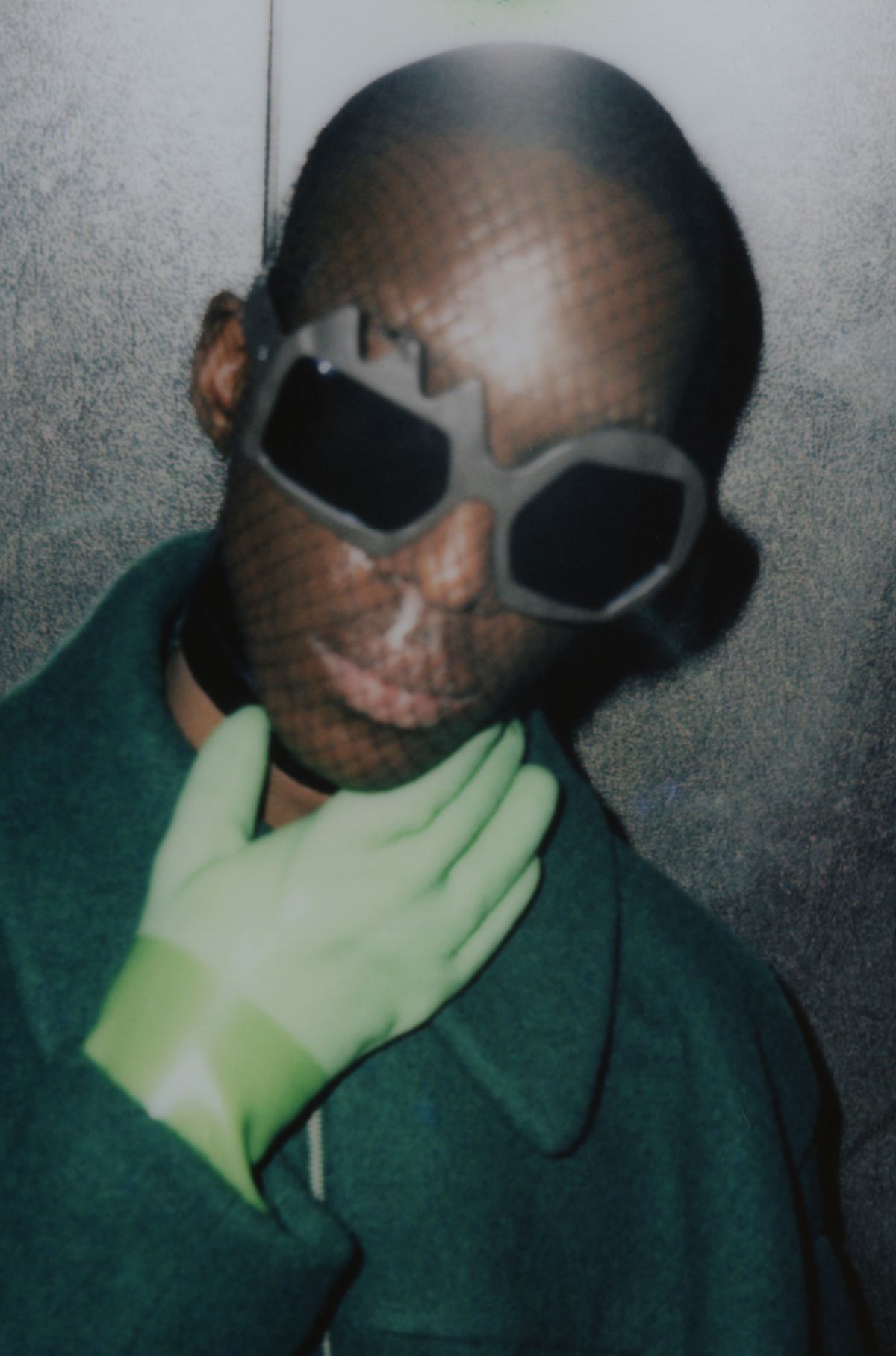 FAKBYFAK x Walter Van Beirendonck Couture sunglasses Lightning Sunglasses. Military Green Code: 09/11/04