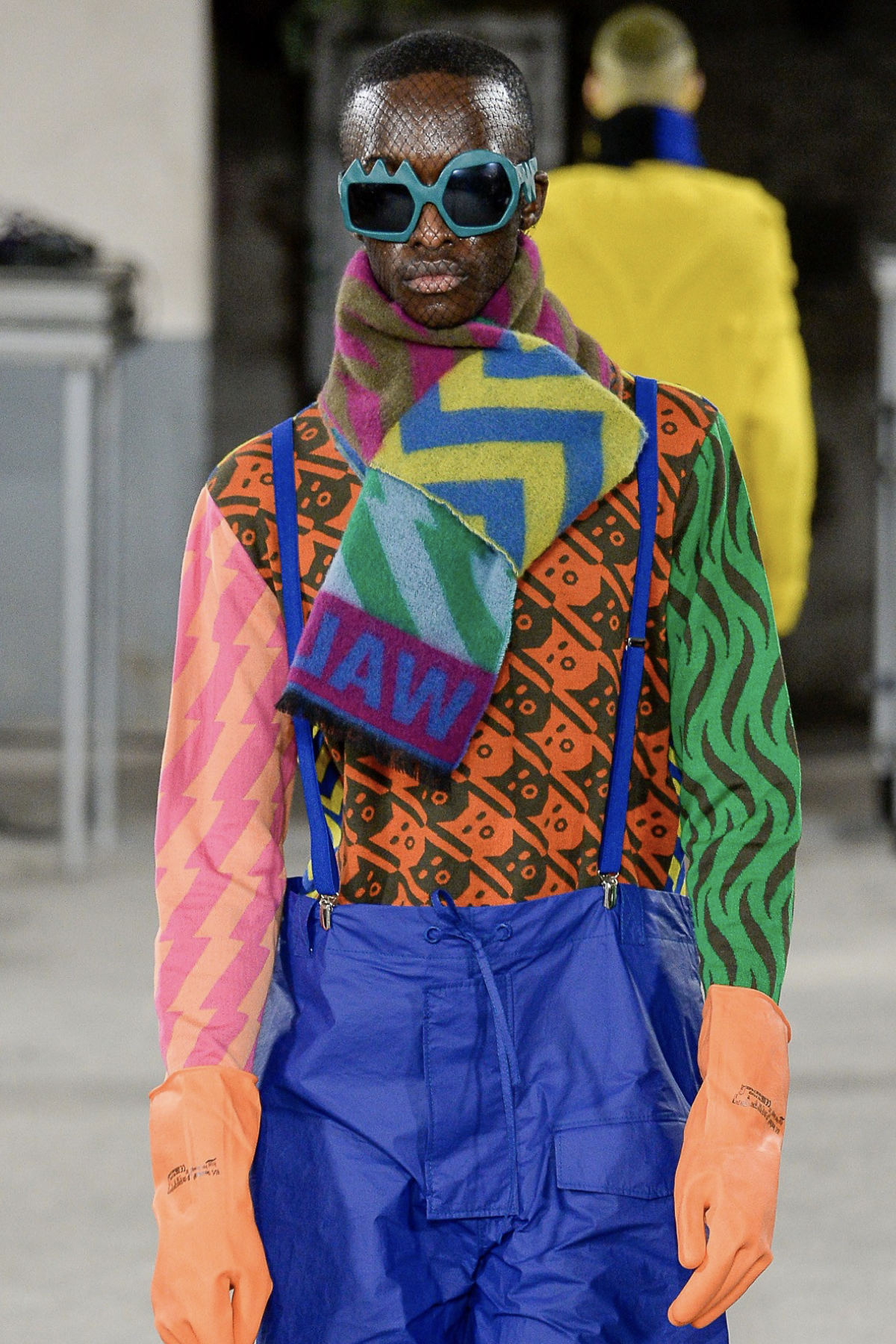 FAKBYFAK x Walter Van Beirendonck Couture sunglasses Lightning Sunglasses. Petrol Green Code: 09/11/05
