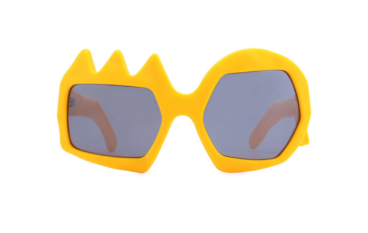 FAKBYFAK x Walter Van Beirendonck Couture sunglasses Lightning Sunglasses. Zinnia Orange Code: 09/11/06